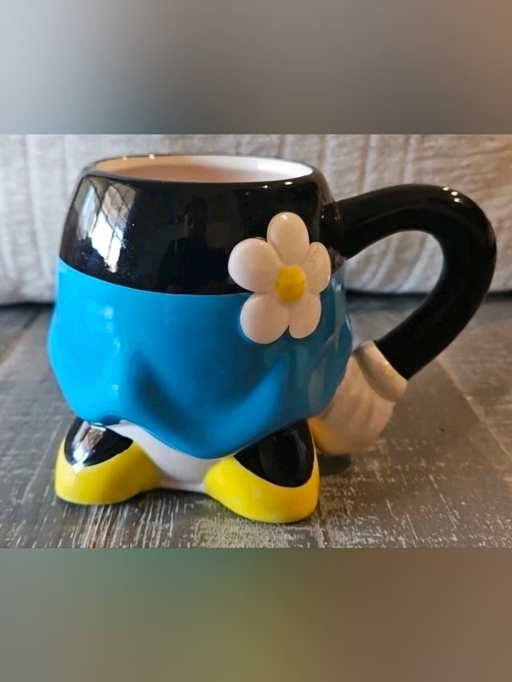 Minnie Mouse Blue Dress Mug, Treasure Craft By Zak, Disney, Hand Painted Cup